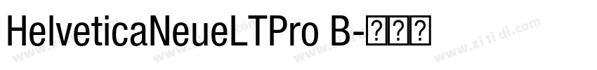 HelveticaNeueLTPro B字体转换